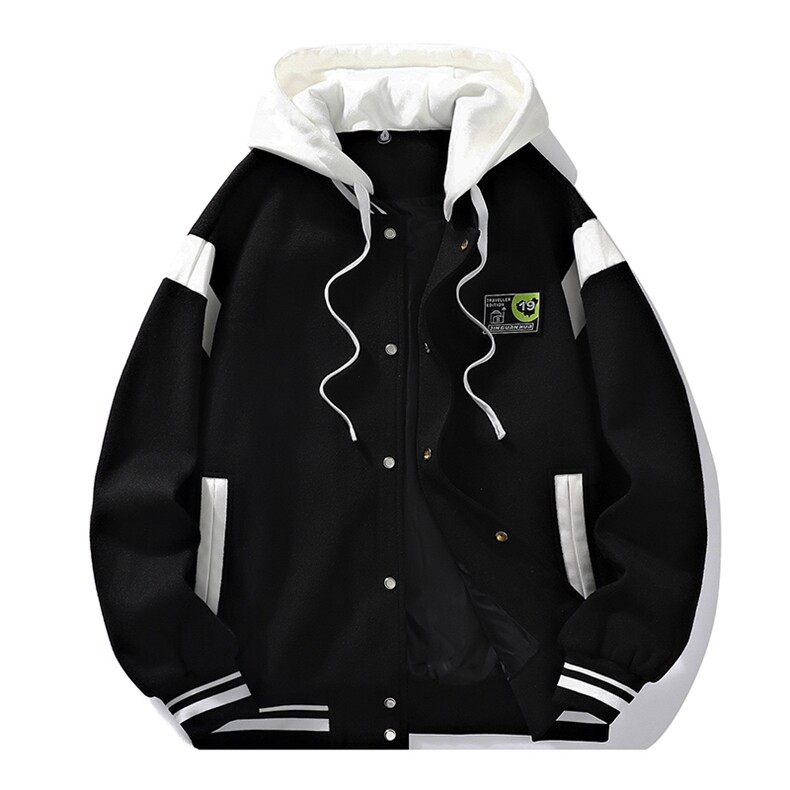 男士休闲夹克外套秋季潮牌连帽青少年棒球服秋装JK06621-P95,男装夹克,星座308B-2