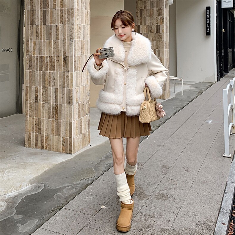 冬季新款女装短款羽绒服外套加厚保暖显瘦毛领时尚潮流,女装短外套,灵力轩