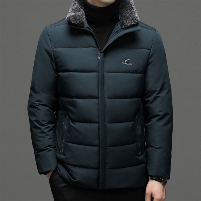 QN2205钱塘2020-2冬季厚款新款中年男士商务休闲简约棉衣P65,男装棉衣,钱塘207-2
