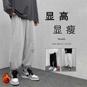 加绒2023秋冬卫裤高弹健康布聚酯纤维 WK528-P27加绒批35图片