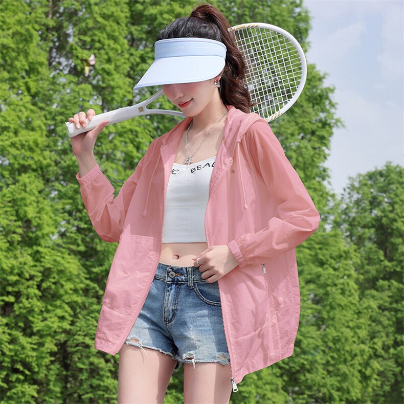 透气防晒衣女2025夏季新款时尚宽松百搭今年流行时尚小个子短外套,女装防晒衣,依万里