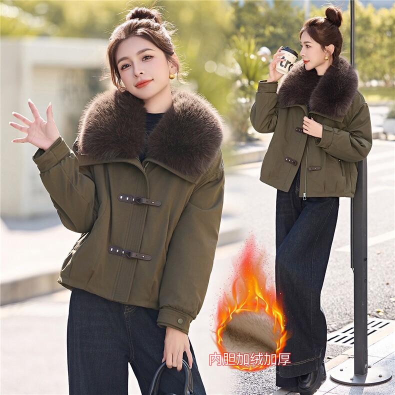 2025年冬时尚精品加棉加厚派克服（）,女装派克服,梦依缘