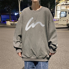 S6280-P28秋季圆领卫衣男大码韩版宽松长袖外套，男装卫衣，电商A040