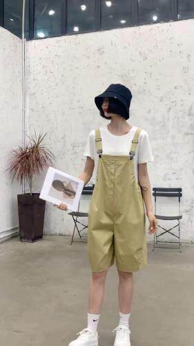 两件套背带中裤，女装，锦华秀逸