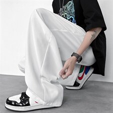 B2212023夏装新款宽松休闲西裤青少年拖地长裤子LK22034-P50，男装休闲裤，电商B221