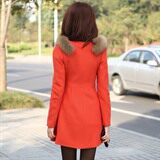 时尚女装双排扣毛呢外套修身显瘦气质优雅，女装毛呢外套，婵米儿