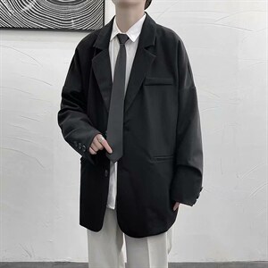 西服ins韩版日系潮流宽松休闲小西装复古百搭帅气外套 W1176-P45图片
