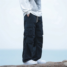 工装裤男春季宽松直筒美式休闲防水户外登山冲锋裤-2403-P40杏色，男装休闲裤，星座307-3(原516-1)