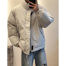 现货美式高街休闲夹克冬季立领纯色三防户外工装加厚棉服外套，男装夹克，电商A486