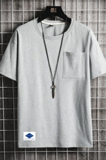 DX24061-P25大口袋百搭短袖t恤男大码半袖体恤上衣服，男装T恤，电商A040A