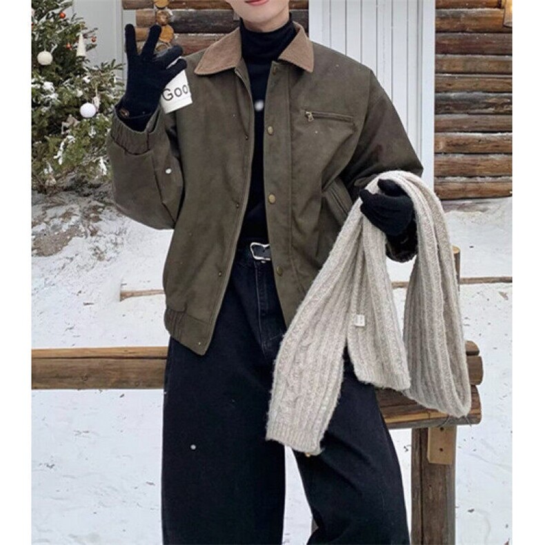 街头领拼扎染皮衣外套男款宽松休闲复古做旧飞行员夹克J775，男装夹克，星座1116A（原606A-3）