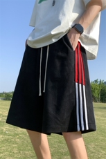 XZ514-2-1521-P43夏篮球跑步运动裤男麂皮绒学生杠条休闲五分裤，男装休闲裤，星座514-2(原B239)