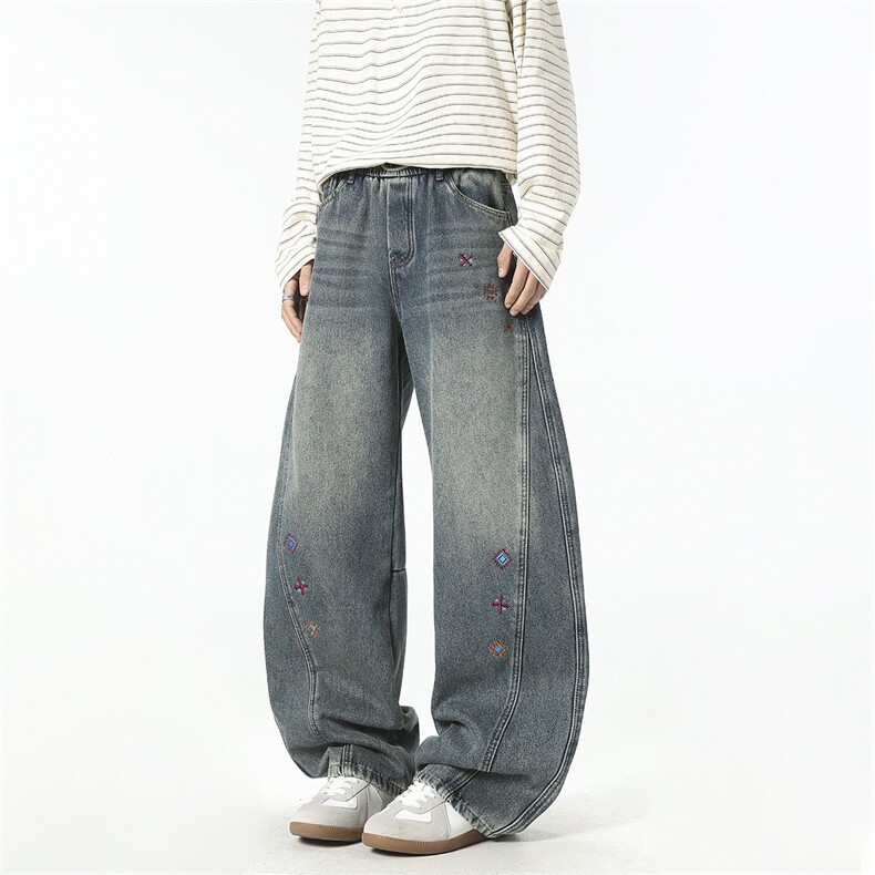 2026春装弯刀裤牛仔裤D309B-K226-P55，男装牛仔裤，电商D309B