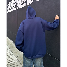 春秋季简约休闲连帽卫衣男款潮流宽松民族风上衣，男装卫衣，星座410-7