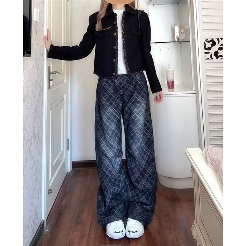 时尚慵懒ins牛仔裤文艺百搭简约新款原宿日系流行潮流气质,男装牛仔裤,星座506A