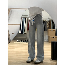 春季新款港风美式高街莱赛尔竹节纹阔腿牛仔裤男潮ZK3904-特批65，男装牛仔裤，星座313A(原308A-2)