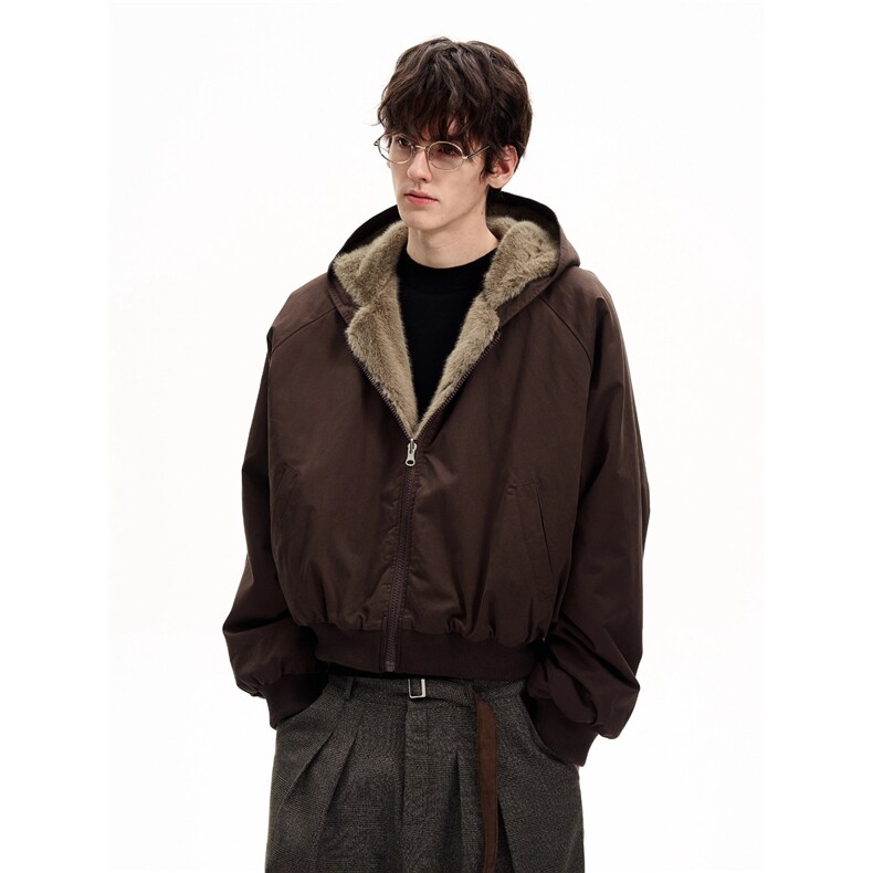 网图仿兔毛双面穿座山雕加厚保暖棉服外套棉衣A025-CY19015-P98,男装棉衣,电商A025