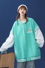 中性风2023秋季新款港风设计感印花情侣棒球服外套G552p75控98，男装夹克，A247A