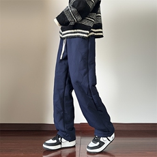 冬装葫芦纹绗线户外防水加绒保暖休闲裤JR1014特P45，男装休闲裤，电商C323