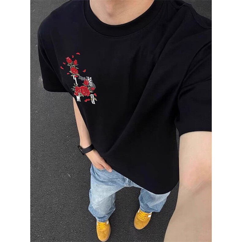 前后全刺绣纯棉短袖ZX0284-P35,男装T恤,星座313A(原308A-2)