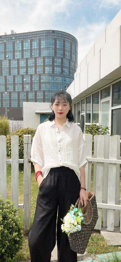 纯苎连衣裙小衫裤子裙子衬衣 时尚风 风淑女风休闲风，女装连衣裙，川哲