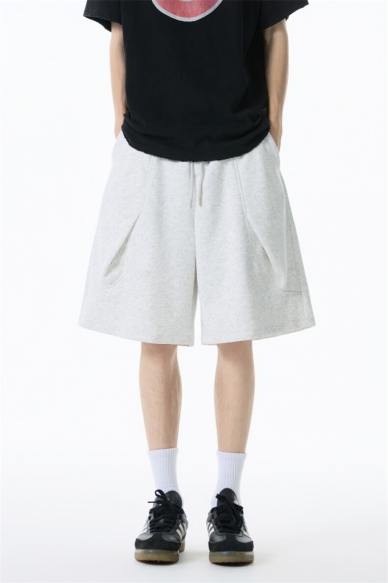 【夏季新款暗褶圆弧剪裁设计款男生短裤】宽松有型310A-8836-P25,男装牛仔裤,四季星座310A