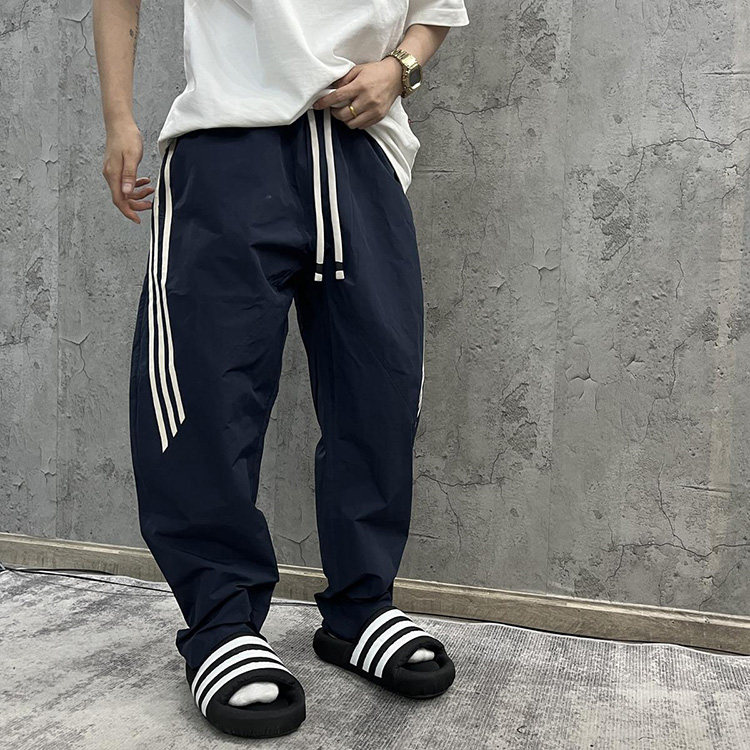直筒速干侧边条纹弯刀裤户外机能工装裤,男装工装外套,电商A089-1