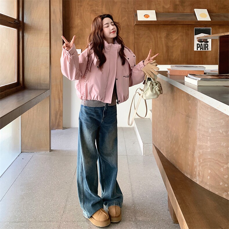大货已出2025年冬新款羽绒冲锋衣老标90绒2c280-5776-p245-k378,女装短外套,2C280