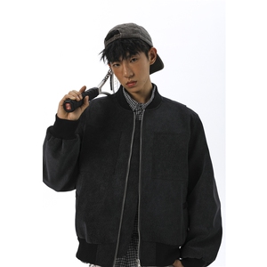早秋新款重磅扎染皮衣棒球服外套JKK901-特批85控148图片