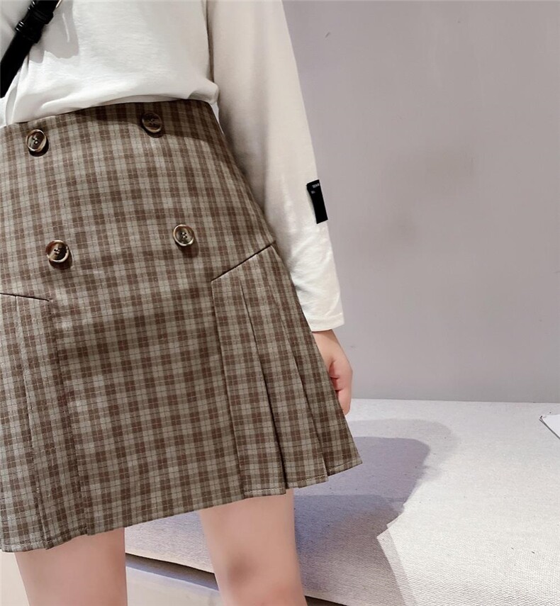 秋款咖色格子系列s_xL，其它，秀禾
