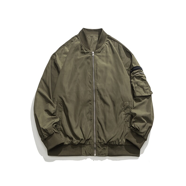新款飞行夹克男美式复古棒球服外套高街潮牌CYJK9271 P-75控价109图片