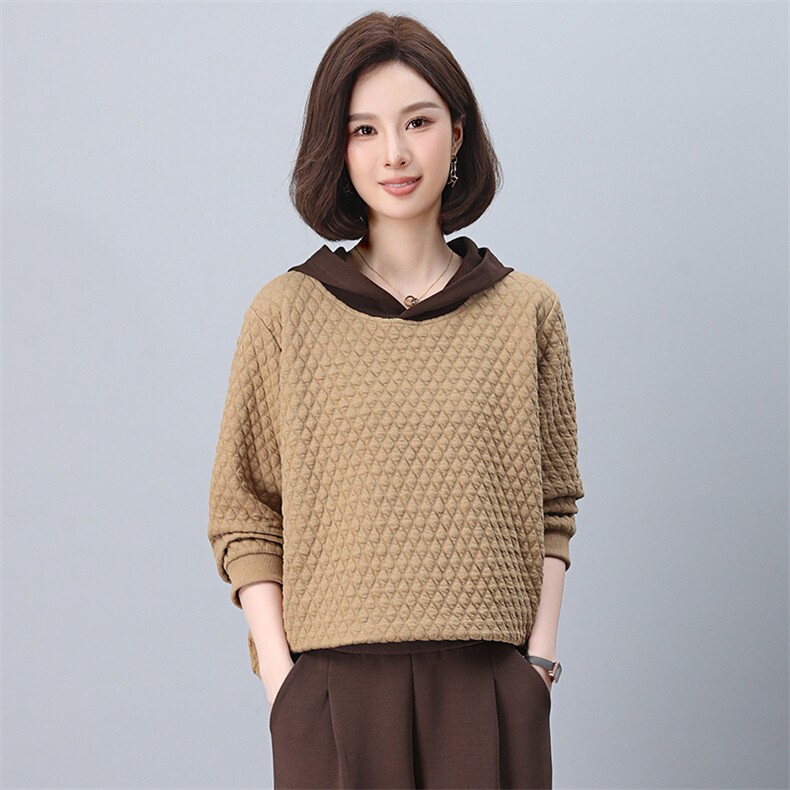 时尚宽松显瘦女装卫衣秋季新款休闲百搭长袖上衣舒适保暖,女装卫衣/绒衫,悦见她