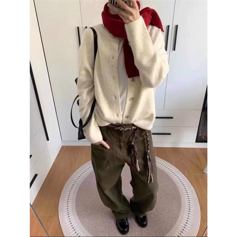 1506-1/MMY061/P58美式复古休闲慵懒风V领针织衫男纯色外套,男装针织衫/毛衣,星座1506-1