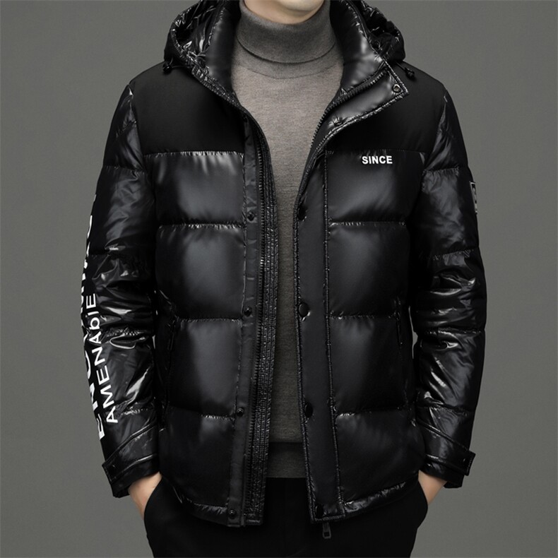 羽绒服男装2023新款可拆卸帽中年男士商务休闲冬季保暖加厚外套,男装羽绒服,电商B212（原钱塘6029）