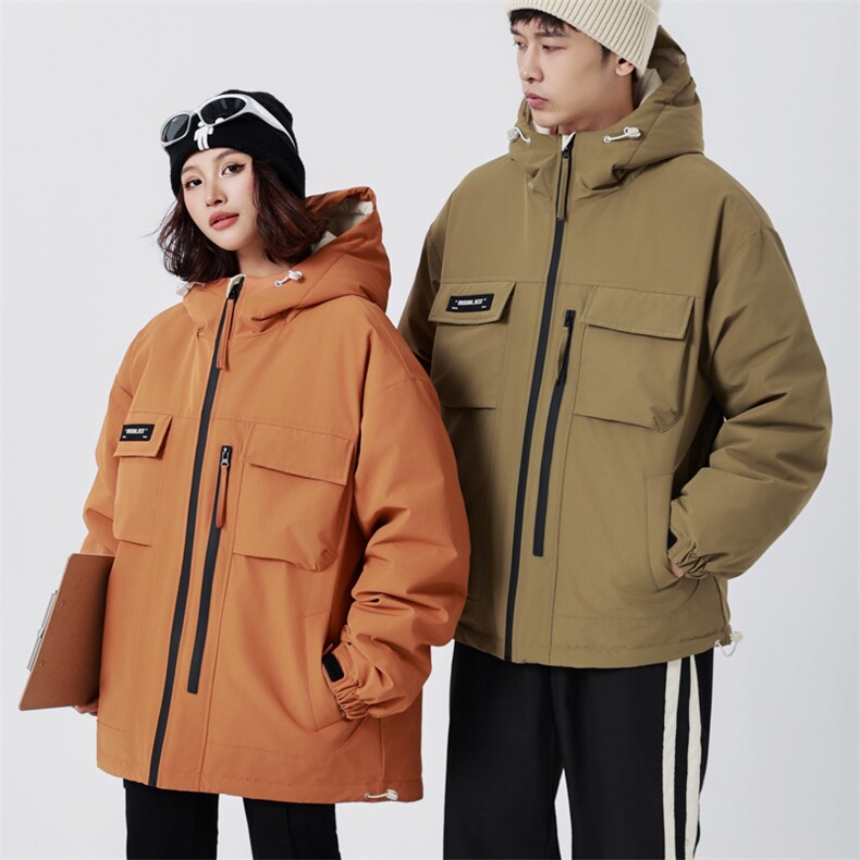 特大码冬潮流胖子连帽保暖加肥加大工装90羽绒服A436-2361-P235,男装羽绒服,电商A436