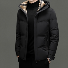 男装羽绒服YR9039继续2025冬现货充绒126g牛奶丝面料羽绒外套，男装羽绒服，钱塘207-1