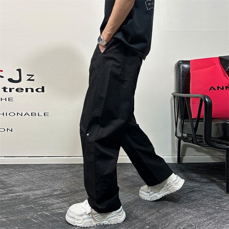 1506-1/KH11121/P38裤子男简约纯色设计感休闲裤男春秋高级感百搭,男装休闲裤,星座1506-1