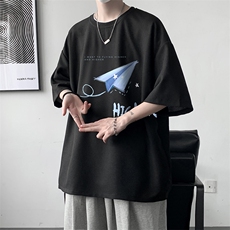 华夫格t恤男短袖男大码五分袖大皂风HT73270-P22，男装T恤，电商A040