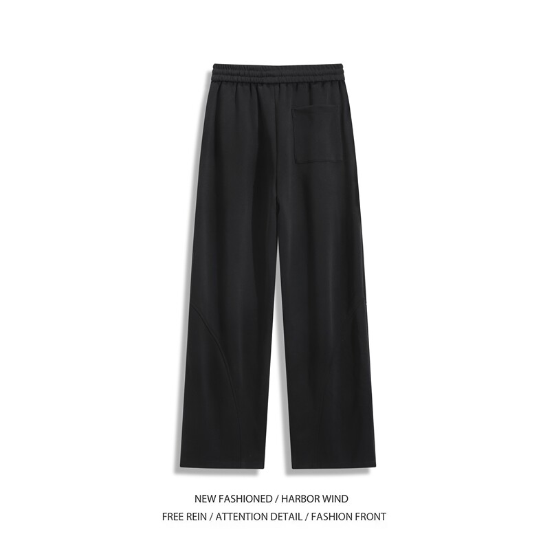 抖音品质美式潮流不规则条纹百搭休闲卫裤B315-K25385-特p40控78,男装休闲裤,电商B315
