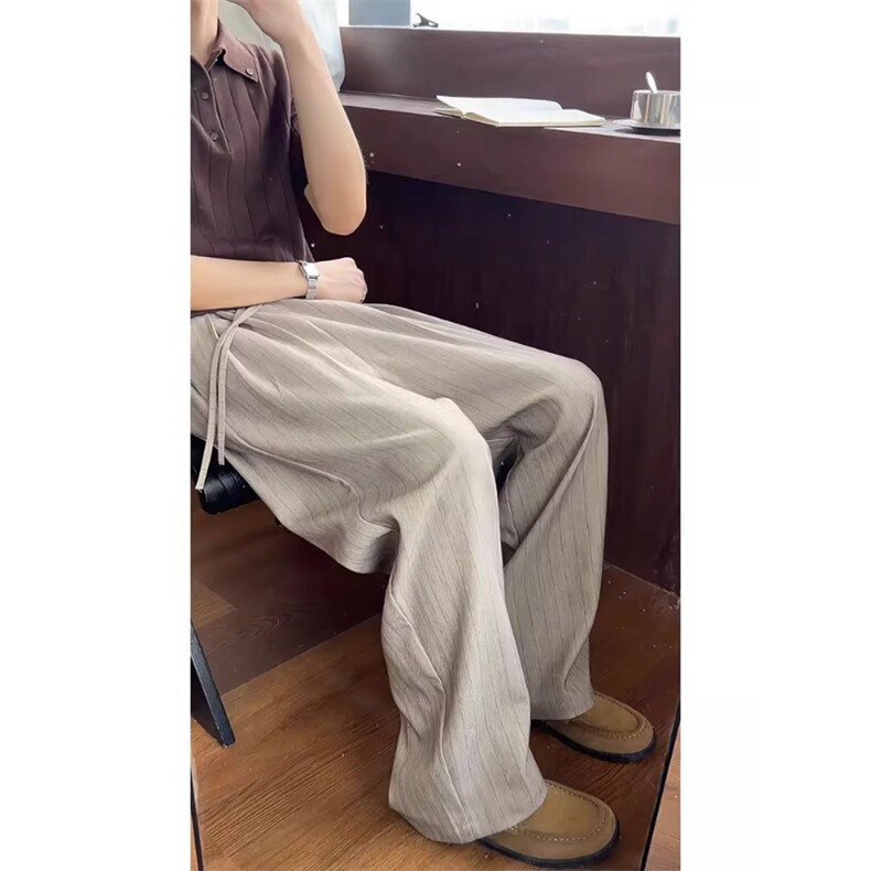 老钱风条纹裤子休闲西装裤垂感山本裤KZ391特P42,男装西服套装,星座908-1