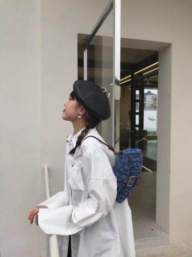 春季新款口袋刺绣衬衣，女装，Queena PHoebe