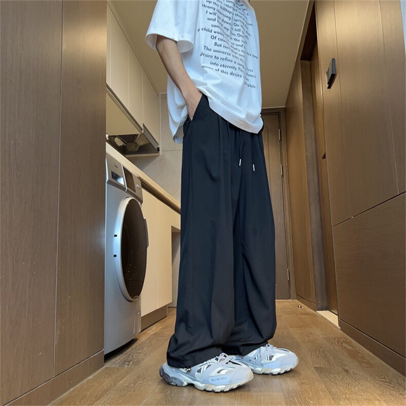 XZ-221-5/K969/P35/夏季薄款直筒阔腿凉感冰丝休闲裤,男装休闲裤,星座221-5