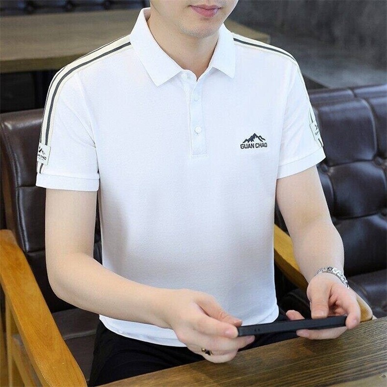 25083-P40夏季时尚休闲T恤男POLO衫商务休闲翻领打底衫,男装Polo衫,电商D310B-1
