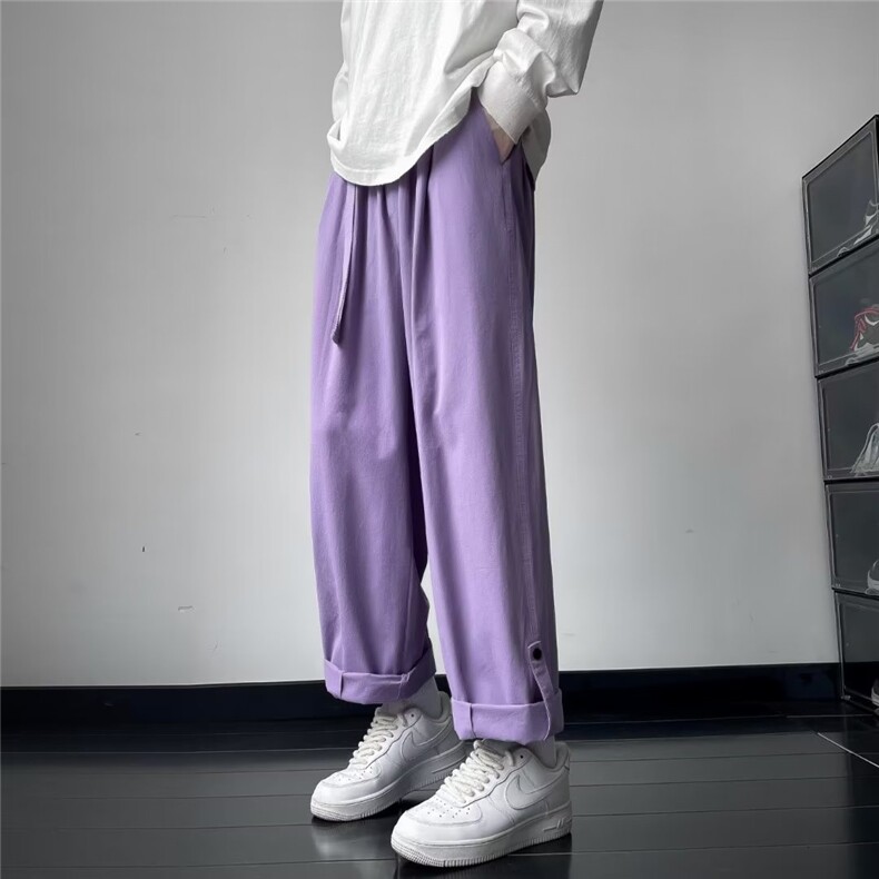 休闲裤男士春秋新款直筒长裤DH942 P43图片