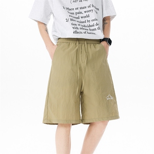 8XL-M 夏季凉感冰丝速干短裤男透气五分休闲裤宽松刺绣DK1537P35图片