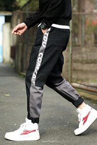 20秋装新款迷彩撞色工装裤潮宽松大码休闲裤迷+5图片