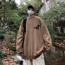 DSA028-SXCTV750抖音品质水洗重磅卫衣男高品质65棉圆领卫衣，男装卫衣，电商A028