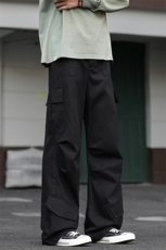 纯棉褶皱多口袋痞帅大码拖地显瘦休闲工装裤男K24091-特P55控108，男装工装外套，电商A001-1