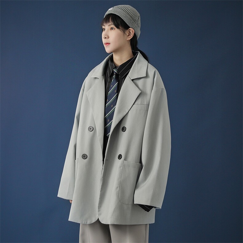 2020年秋冬新款男女宽松休闲盐系西装外套DS-B293-A758-P85,男装西服,电商A306