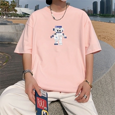 ！纯棉重磅220克夏季男士印花短袖T恤QT707-T274-P25，男装T恤，星座617B